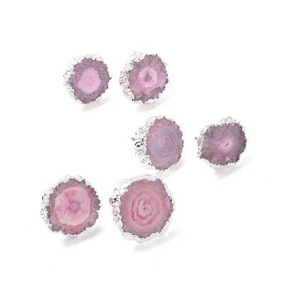 Natural Dyed Quartz Stud Earrings