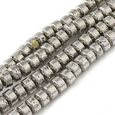 Electroplated Natural Lava Rock Beads Strands