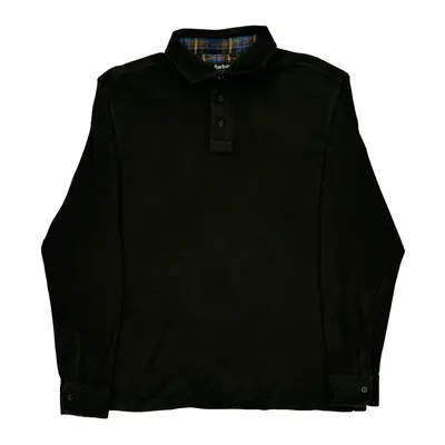 Barbour Polo Shirt - XL Black Cotton