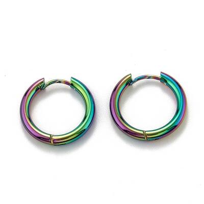 304 Stainless Steel Huggie Hoop Earrings