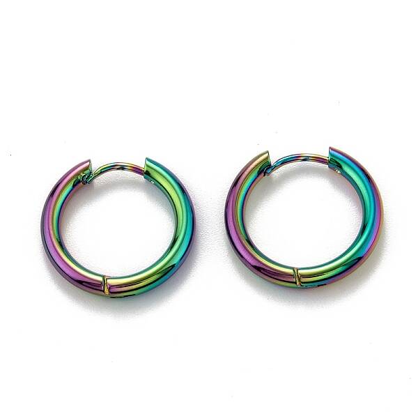 304 Stainless Steel Huggie Hoop Earrings