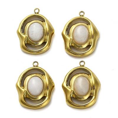 Natural White Agate Pendants
