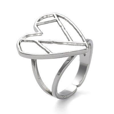Non-Tarnish 304 Stainless Steel Open Cuff Ring Components
