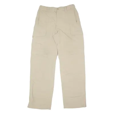 THE NORTH FACE Outdoor 2 in 1 Mens Trousers Beige Regular Straight Nylon W30 L30