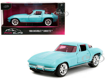 1966 Chevrolet Corvette Light Blue with Pink Tinted Windows \