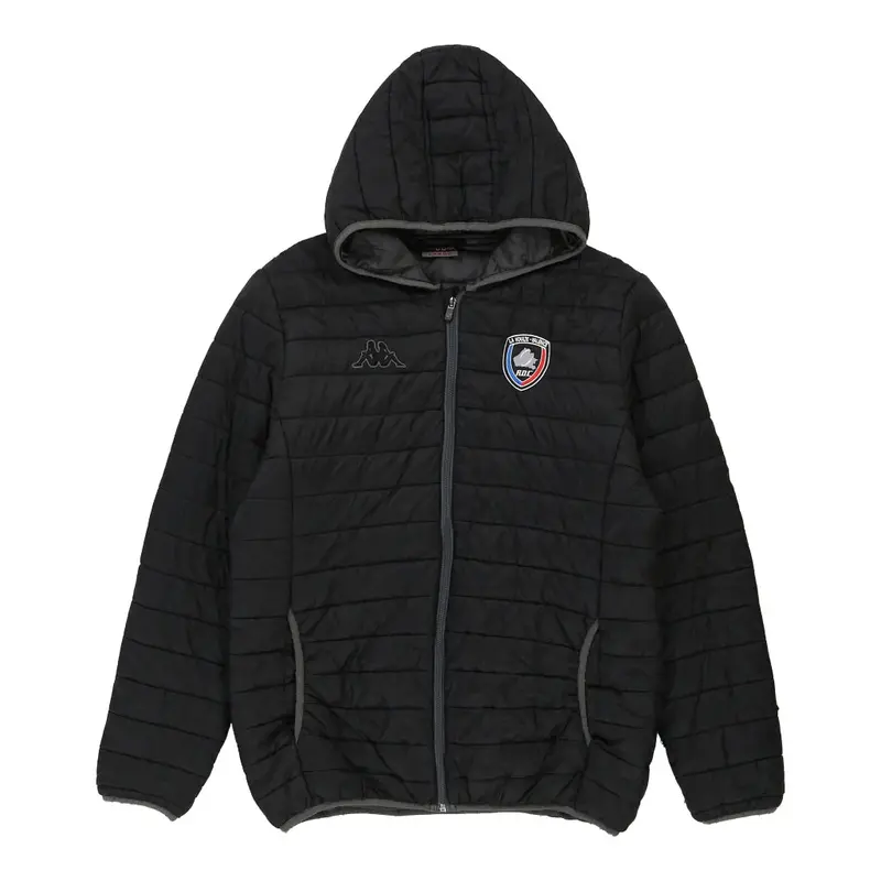 La Voulte - Valence R.D.C Kappa Puffer - Large Black Nylon | Size: large