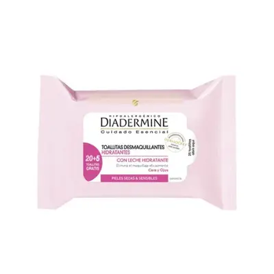 Moisturizing Makeup Remover Wipes Diadermine 25 Units