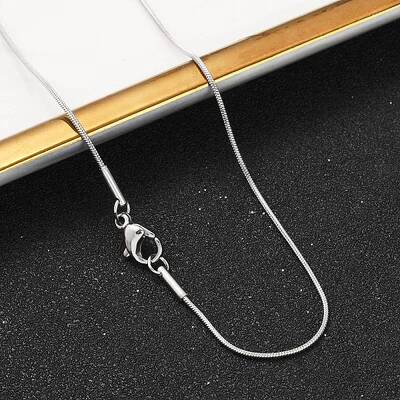 Tarnish Resistant 304 Stainless Steel Snake Chain Necklaces