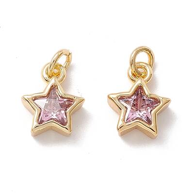 Brass Cubic Zirconia Charms