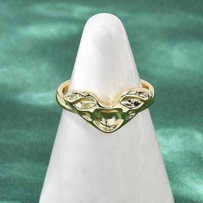 Brass Adjustable Open Cuff Rings