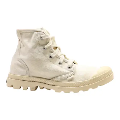 PALLADIUM Ankle Boots Cream Canvas Womens UK 5.5