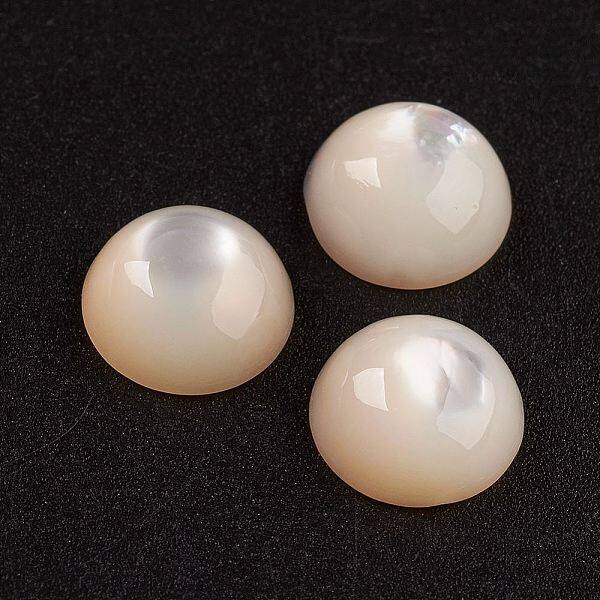 Natural White Shell Mother of Pearl Shell Cabochons