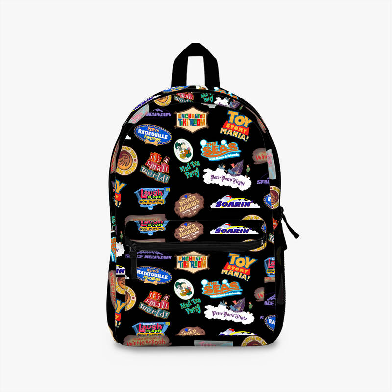 Theme Park Attraction Collage Backpack