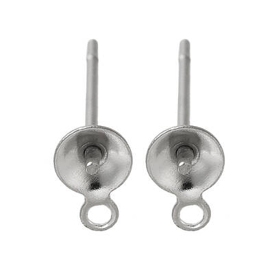 Anti-Tarnish 304 Stainless Steel Stud Earring Findings