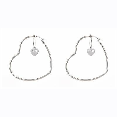 Stainless Steel Hoop Earrings