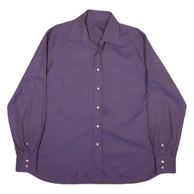 TINO BORSARI Mens Shirt Blue Striped Long Sleeve 2XL
