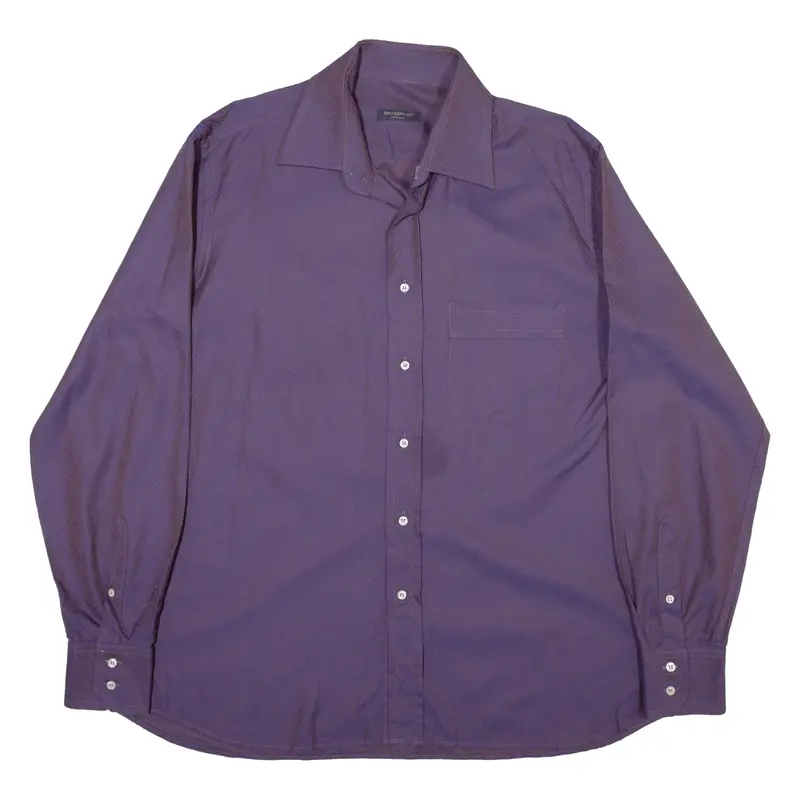 TINO BORSARI Mens Shirt Blue Striped Long Sleeve 2XL