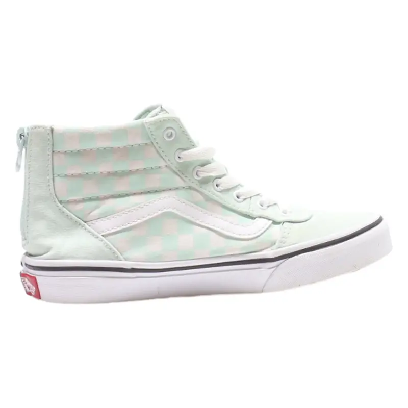 VANS High Top Trainers Green Synthetic Girls UK 1.5