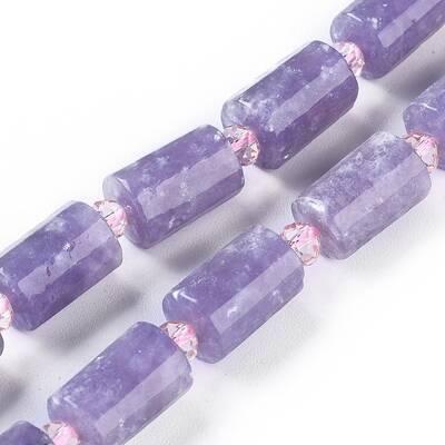 Natural Lepidolite/Purple Mica Stone Beads Strands
