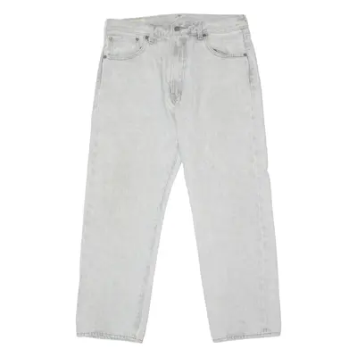LEVI'S 551 BIG E Mens Jeans Grey Relaxed Straight Acid Wash W33 L26