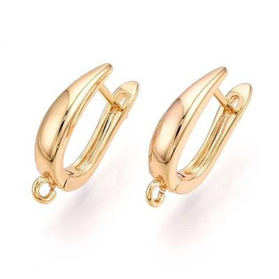 Brass Hoop Earring Finding