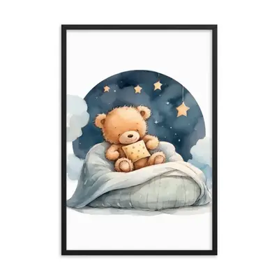 Bedtime Bliss - Adorable Teddy Bear Poster