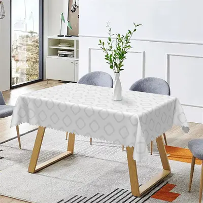 Modern Square Simple Patterns Rectangle Tablecloth - Aperturee