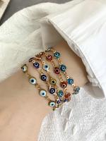 Evil Eye Design Bracelet, Fashionable Jewelry for Women & Men, Trendy All-match & Exquisite Jewelry for Birthday Gift