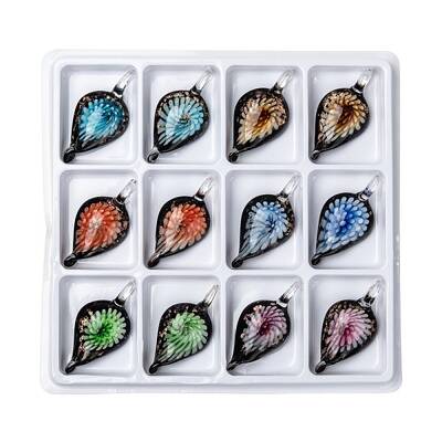 Handmade Goldsand Lampwork Pendants