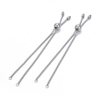 Tarnish Resistant 304 Stainless Steel Slider Bracelet/Bolo Bracelets Making