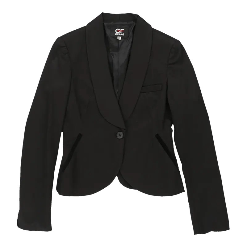 Gf Ferre Blazer - Small Black Cotton Blend | Size: small