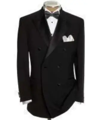 Black Double Breasted Tuxedo