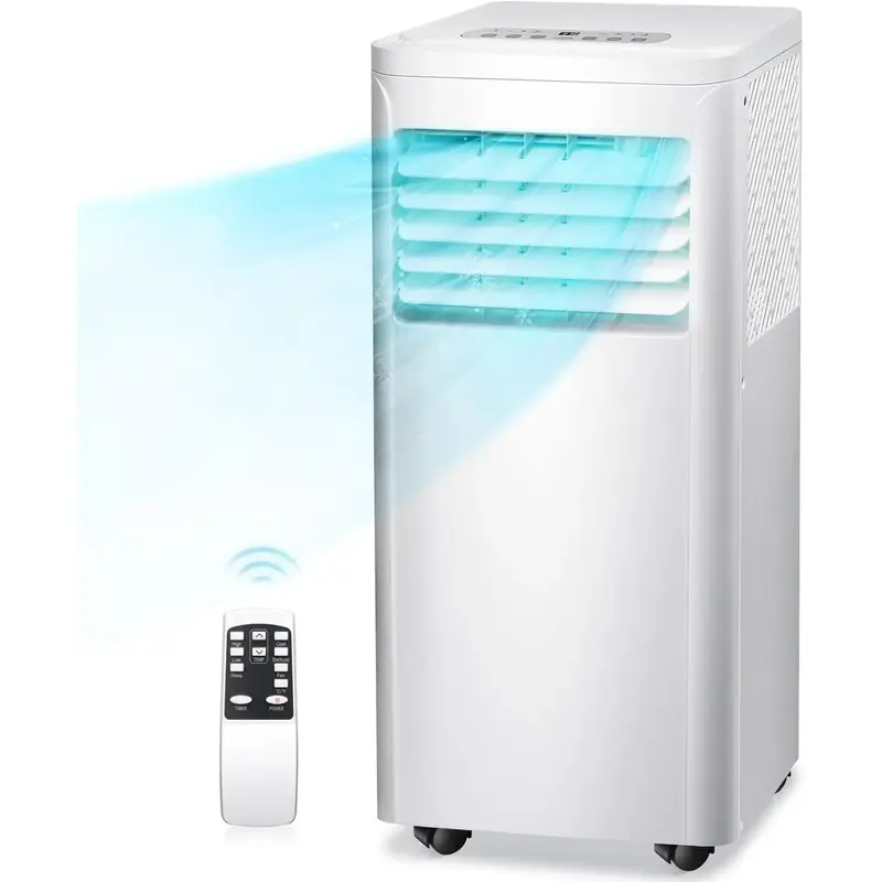 COWSAR 8,000 BTU Portable Air Conditioner with Remote Control, 3-in-1 Portable AC Unit for Room Up to 350 Sq.Ft, Digital Disp...