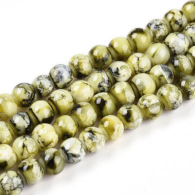 Baking Painted Glass Beads Strands