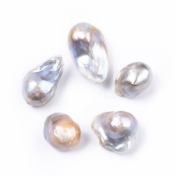 Natural Baroque Keshi Pearl Beads