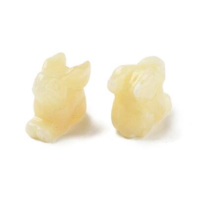 Natural Yellow Jade Carved Figurines