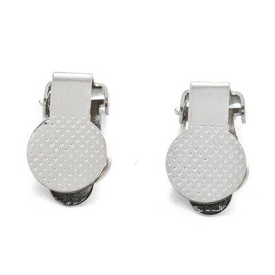 Tarnish Resistant 304 Stainless Steel Clip-on Earring Finding