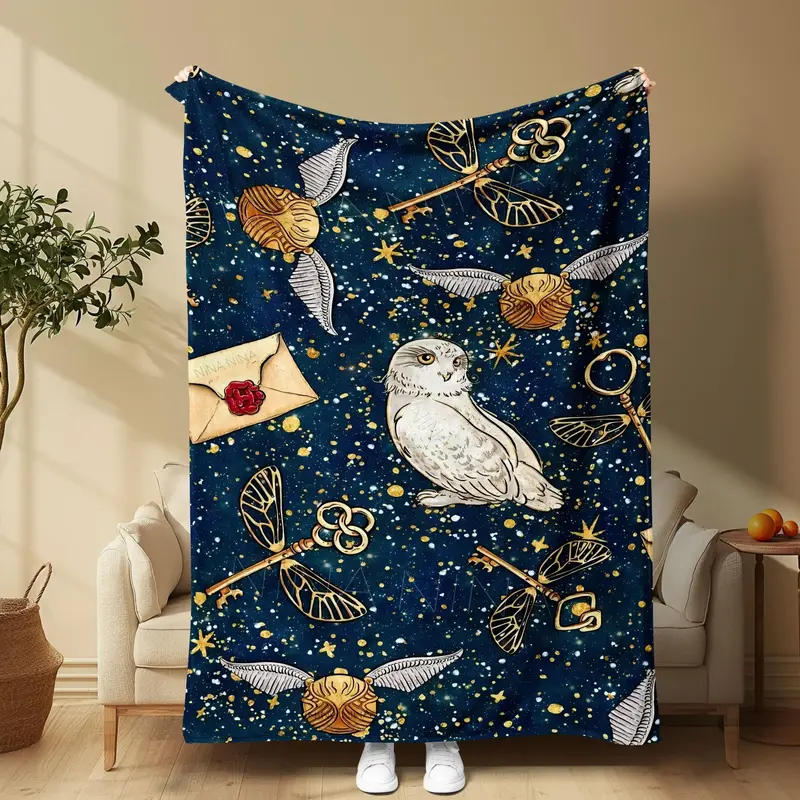 Starry Sky Pattern Blanket, 1/2 Counts Soft Comfortable Throw Blanket, Cool Bedroom Bedding Blankets, Warm Napping Blanket fo...