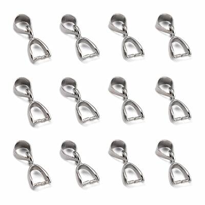 Grade AA Brass Ice Pick Pinch Bails for Pendant Making