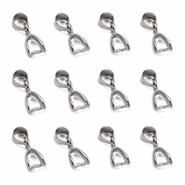 Grade AA Brass Ice Pick Pinch Bails for Pendant Making