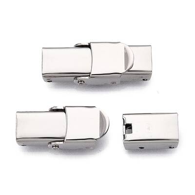 Tarnish Resistant Smooth Surface 201 Stainless Steel Watch Band Clasps