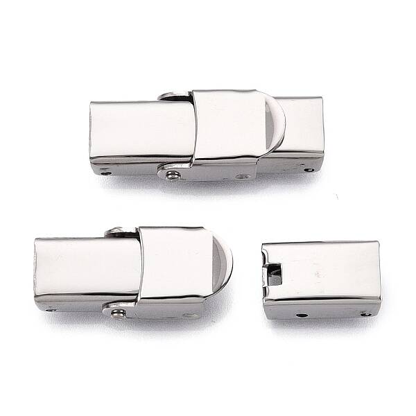 Tarnish Resistant Smooth Surface 201 Stainless Steel Watch Band Clasps