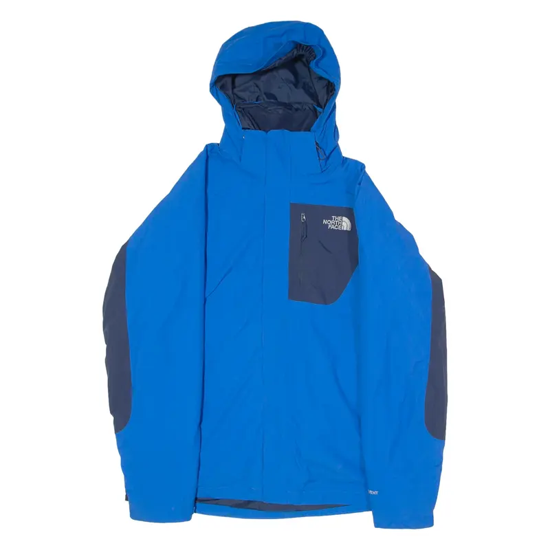 THE NORTH FACE 2in1 Mens Jacket Blue Nylon Hooded M