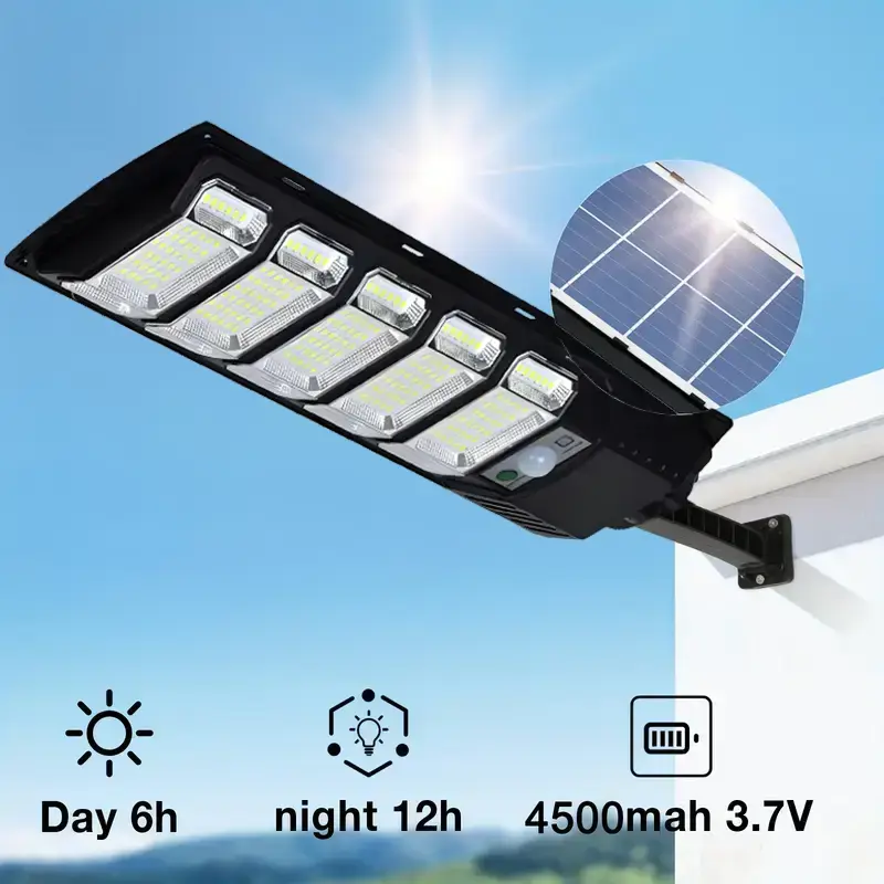 Solar Lights Outdoor, Street Lights with Remote, IP65 Waterproof, 320° Wide Angle Motion Sensor, Super Bright LED Solar Secu...