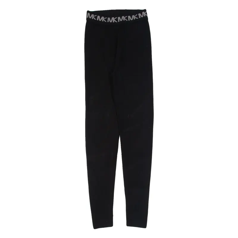 MICHAEL KORS Womens Leggings Black Skinny XS W22 L27