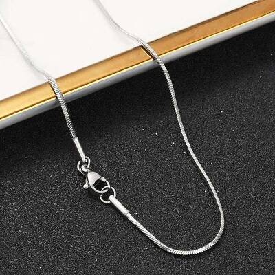 Tarnish Resistant 304 Stainless Steel Snake Chain Necklace Making