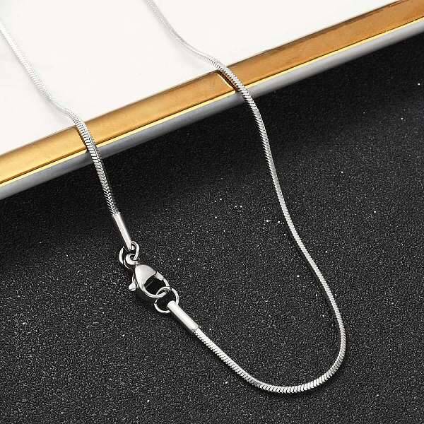 Tarnish Resistant 304 Stainless Steel Snake Chain Necklace Making