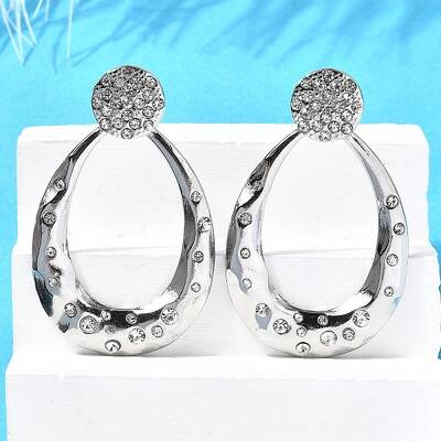 304 Stainless Steel Dangle Stud Earrings