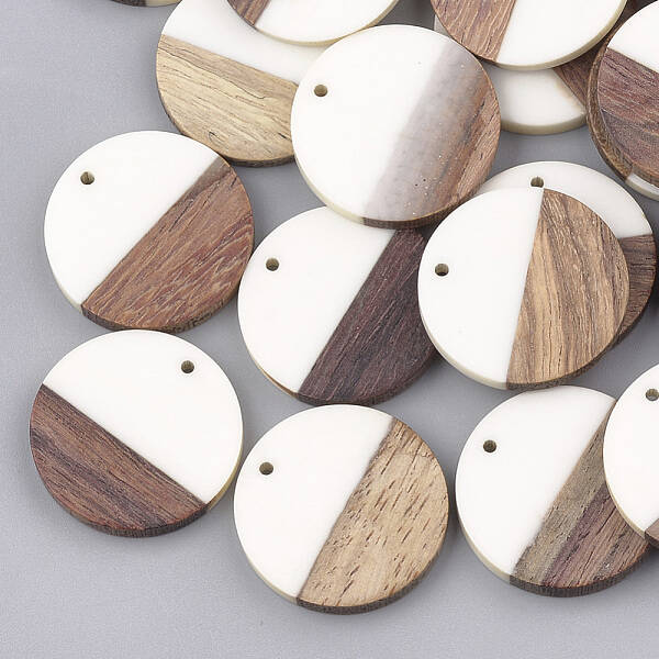 Resin & Walnut Wood Pendants