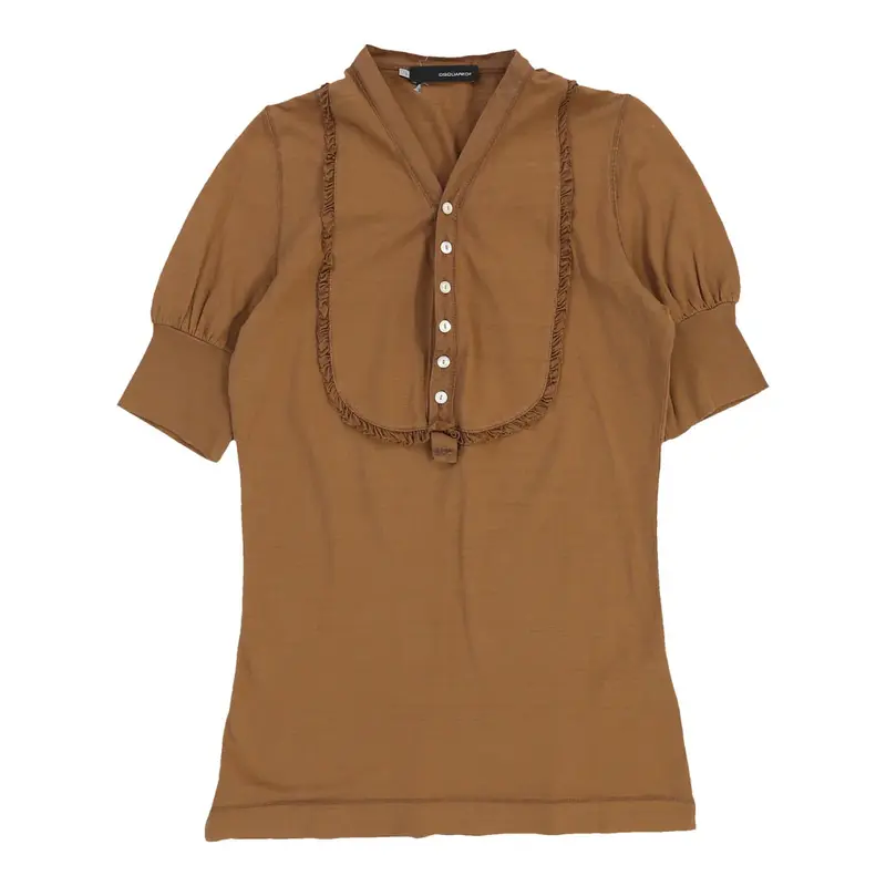 Dsquared2 T-Shirt - Large Beige Cotton | Size: large